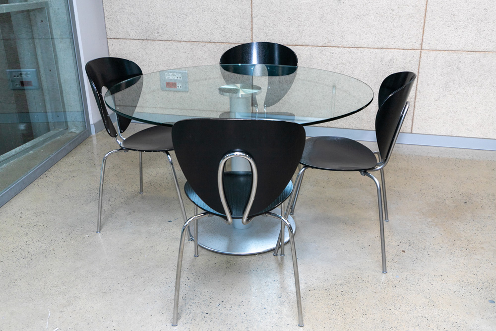 mesa de cristal